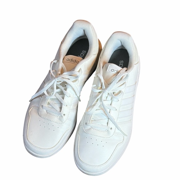 adidas hoops 2.0 All-White Low-Profile Court Sneaker - Picture 3 of 6